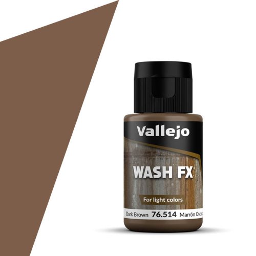 Go to product VALLEJO 76514 - Wash - Dark Brown 35 ml.