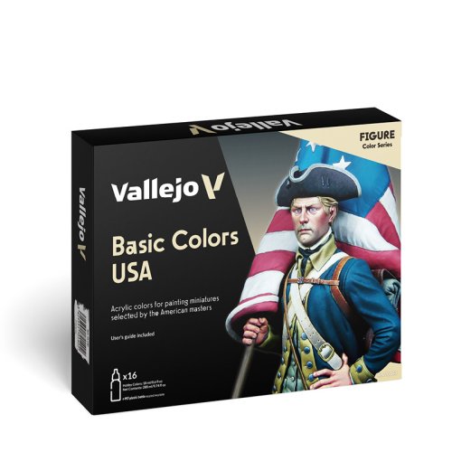 Go to product VALLEJO Model Color Set 70140 - Basic Colors USA