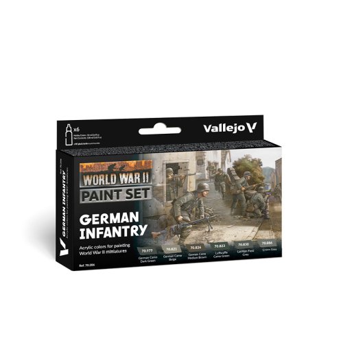 Go to product VALLEJO 70206 - WWII German Infantry - Paint Set