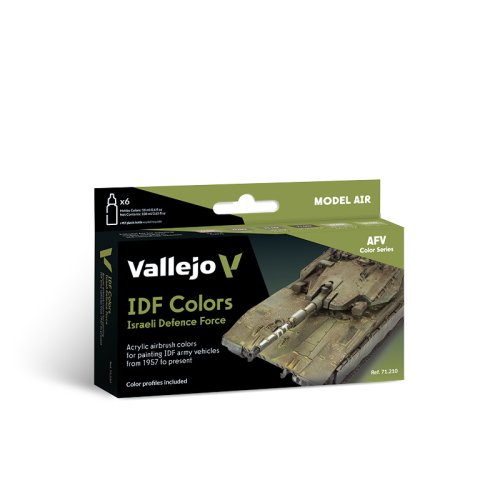 Go to product VALLEJO Model Air Set 71210 - IDF Army Vehicles Colors 1957 to present