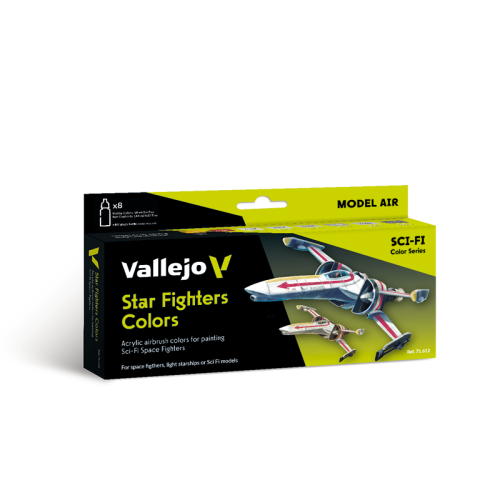 Go to product VALLEJO 71612 - Sci-Fi Star Fighters Colors - Model Air Set
