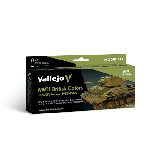 Go to product VALLEJO 71614 - WWII British Colors UK/BEF/Europe 1939-1945 - Colors Set
