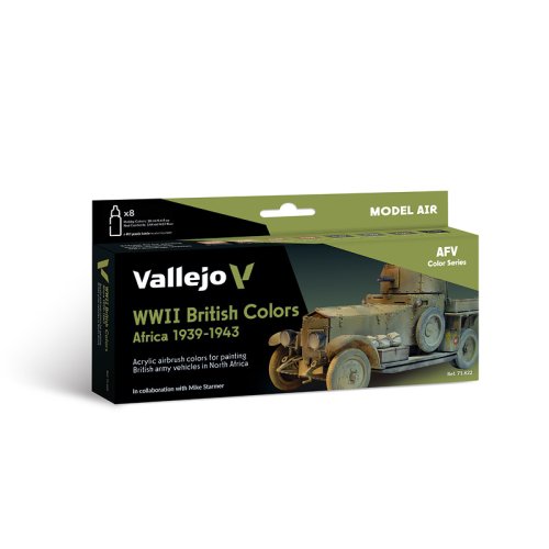 Go to product VALLEJO 71622 - WWII British Colors Africa 1939-1943 - Colors Set