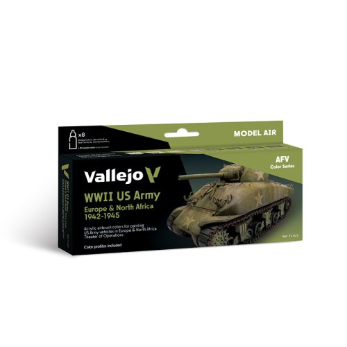 Go to product VALLEJO 71625 - WWII US Army Europe & North Africa 1942-1945 - Model Air Set
