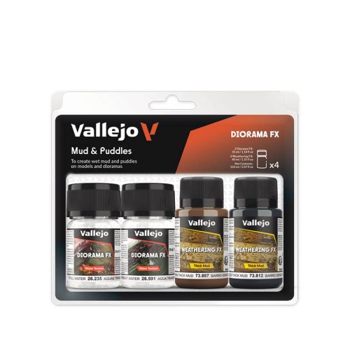 Go to product VALLEJO Diorama Effect Set 73189 Mud & Puddle 4 x 35ml
