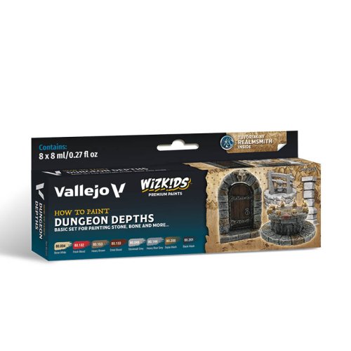 Go to product VALLEJO 80251 - Dungeon Dephts - WizKids Premium Paints Set 8 x 8 ml