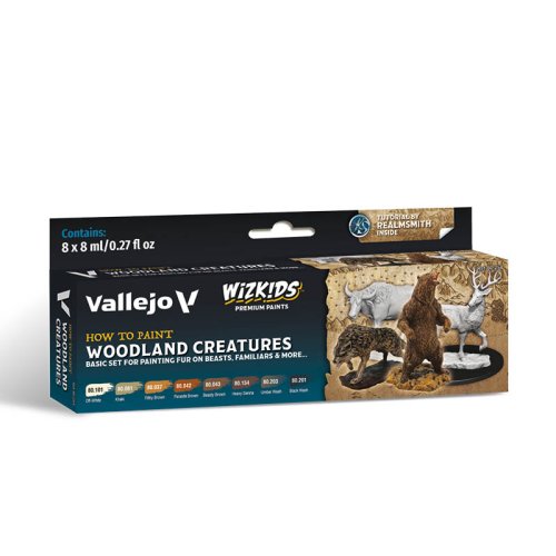 Go to product VALLEJO 80254 - Woodland Creatures - WizKids Premium Paints Set 8 x 8 ml
