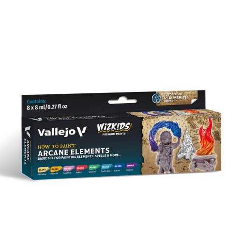 Go to product VALLEJO 80258 - Arcane Elements - WizKids Premium Paints Set 8 x 8 ml