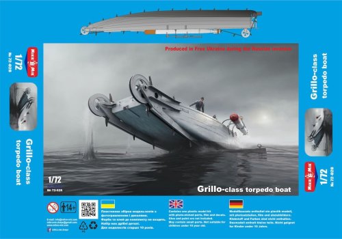 Go to product Mikromir 72028 - 1:72 Italian Grillo Class Torpedo Boat