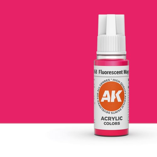 Go to product AK INTERACTIVE 11068 - Acrylic paint Fluorescent Magenta 17ml