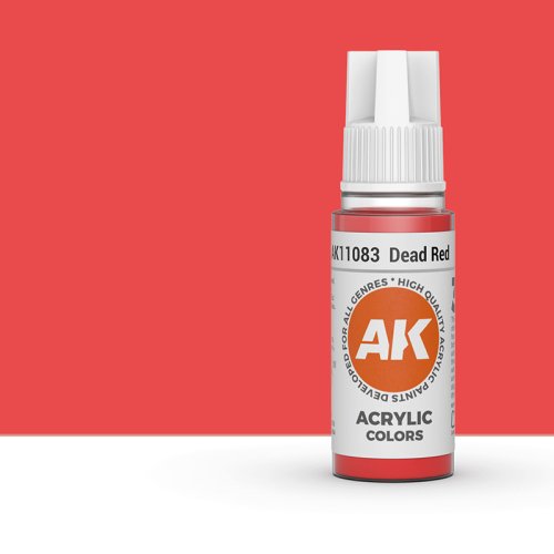 Go to product AK INTERACTIVE 11083 - Acrylic paint Dead Red 17ml