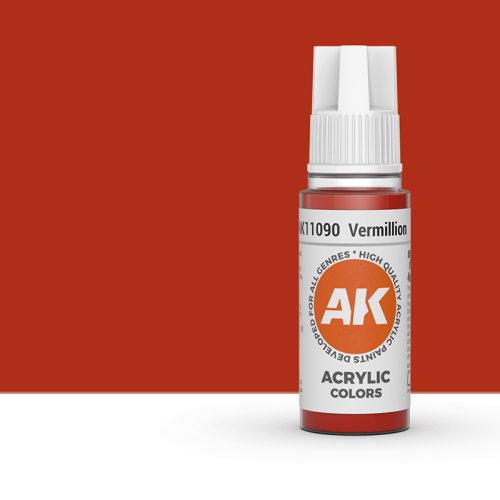 Go to product AK INTERACTIVE 11090 - Acrylic paint Vermillion 17ml