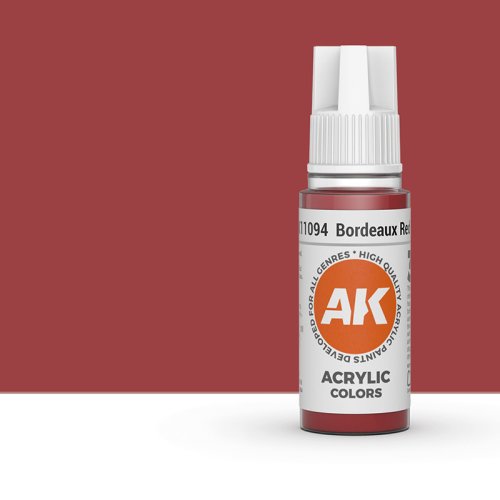 Go to product AK INTERACTIVE 11094 - Acrylic paint Bordeaux Red 17ml