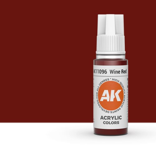 Go to product AK INTERACTIVE 11096 - Acrylic paint Wine Red 17ml