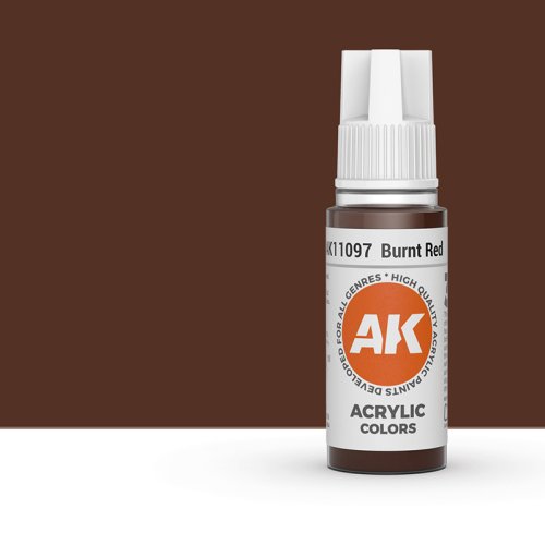 Go to product AK INTERACTIVE 11097 - Acrylic paint Burnt Red 17ml