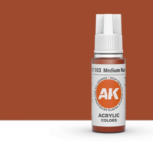 Go to product AK INTERACTIVE 11103 - Acrylic paint Medium Rust 17ml