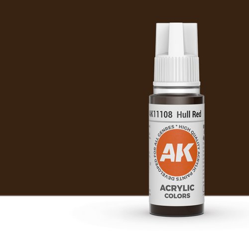 Go to product AK INTERACTIVE 11108 - Acrylic paint Hull Red 17ml