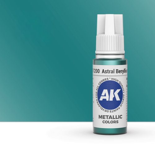 Go to product AK INTERACTIVE 11200 - Acrylic paint Astral Beryllium 17ml