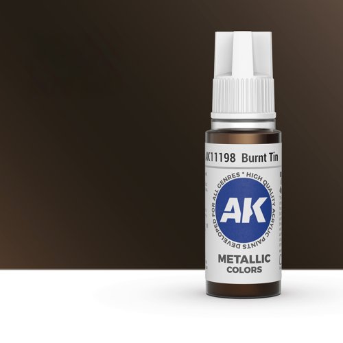 Go to product AK INTERACTIVE 11198 - Acrylic paint Burnt Tin 17ml