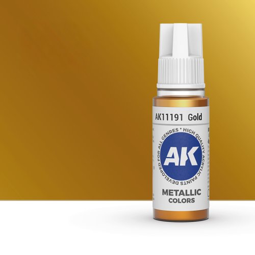 Go to product AK INTERACTIVE 11191 - Acrylic paint Gold 17ml
