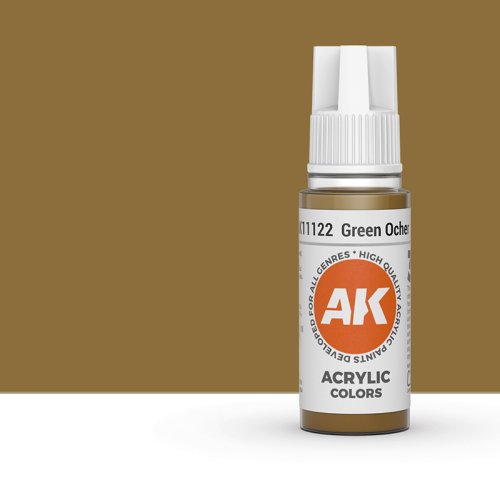 Go to product AK INTERACTIVE 11122 - Acrylic paint Green Ocher 17ml