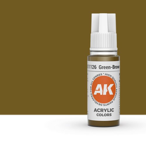 Go to product AK INTERACTIVE 11126 - Acrylic paint Green-Brown 17ml