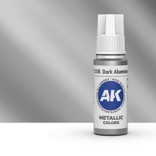 Go to product AK INTERACTIVE 11208 - Acrylic paint Dark Aluminium 17ml