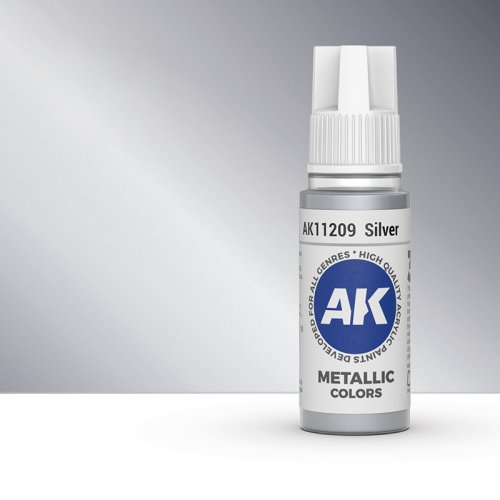 Go to product AK INTERACTIVE 11209 - Acrylic paint Silver 17ml