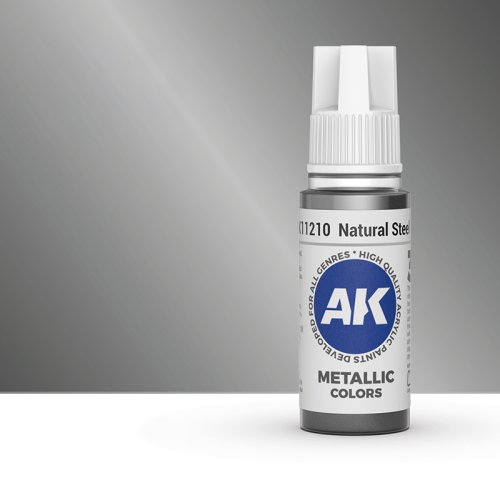 Go to product AK INTERACTIVE 11210 - Acrylic paint Natural Steel 17ml