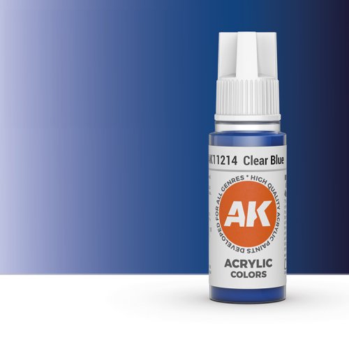 Go to product AK INTERACTIVE 11214 - Acrylic paint Clear Blue 17ml