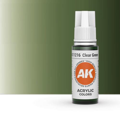 Go to product AK INTERACTIVE 11216 - Acrylic paint Clear Green 17ml