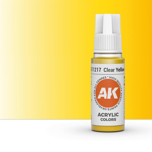 Go to product AK INTERACTIVE 11217 - Acrylic paint Clear Yellow 17ml