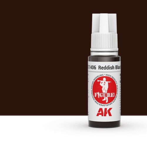 Go to product AK INTERACTIVE 11406 - Acrylic paint Reddish Black 17ml