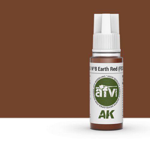 Go to product AK INTERACTIVE 11338 - Acrylic paint Nº8 Earth Red FS30117 17ml
