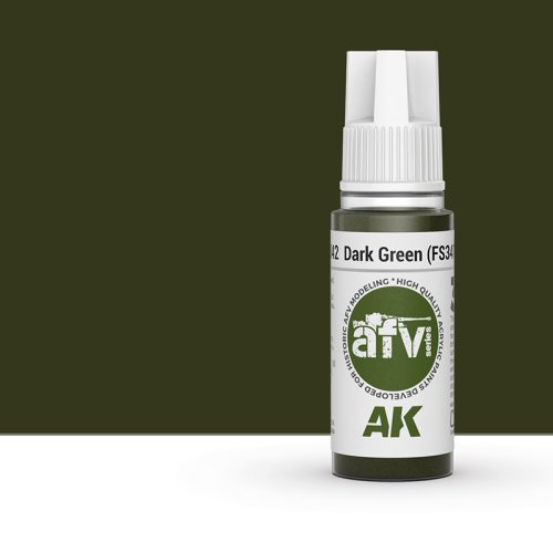 Go to product AK INTERACTIVE 11342 - Acrylic paint Dark Green FS34102 17ml