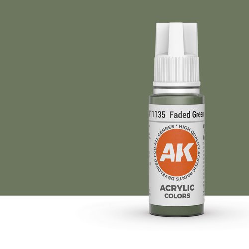 Go to product AK INTERACTIVE 11135 - Acrylic paint Faded Green 17ml