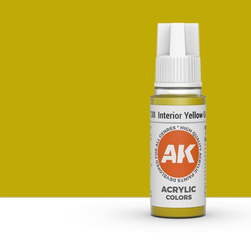 Go to product AK INTERACTIVE 11138 - Acrylic paint Interior Yellow Green 17ml