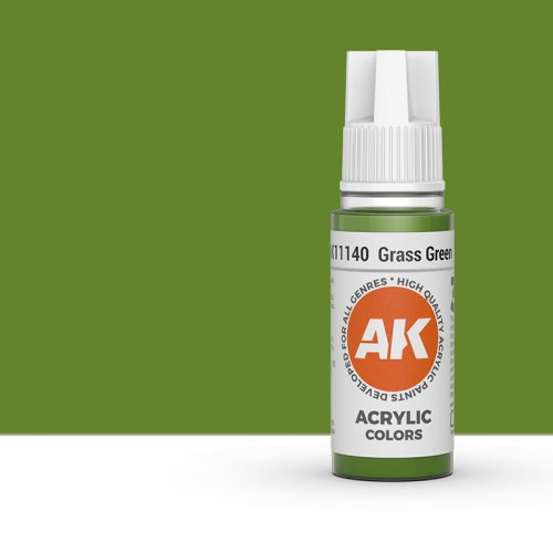 Go to product AK INTERACTIVE 11140 - Acrylic paint Grass Green 17ml