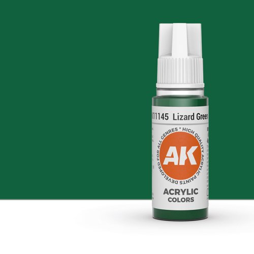 Go to product AK INTERACTIVE 11145 - Acrylic paint Lizard Green 17ml