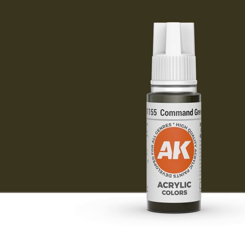 Go to product AK INTERACTIVE 11155 - Acrylic paint Command Green 17ml