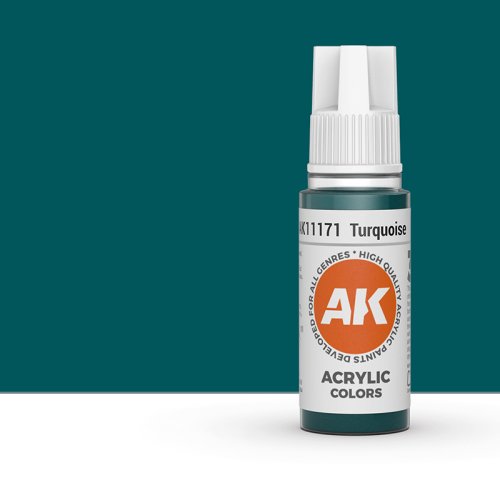 Go to product AK INTERACTIVE 11171 - Acrylic paint Turquoise 17ml
