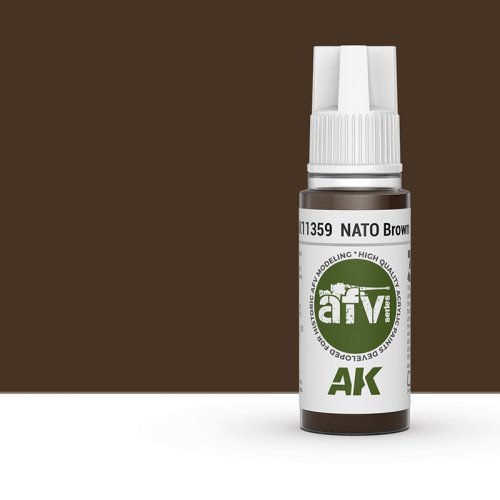 Go to product AK INTERACTIVE 11359 - Acrylic paint NATO Brown 17ml