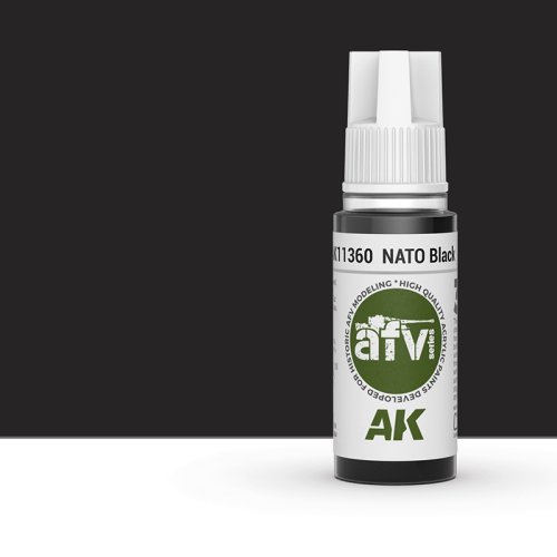 Go to product AK INTERACTIVE 11360 - Acrylic paint NATO Black 17ml