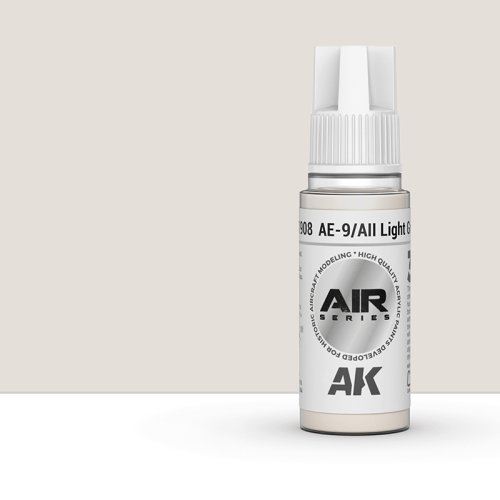 Go to product AK INTERACTIVE 11908 - Acrylic paint AE-9/AII Light Grey 17ml
