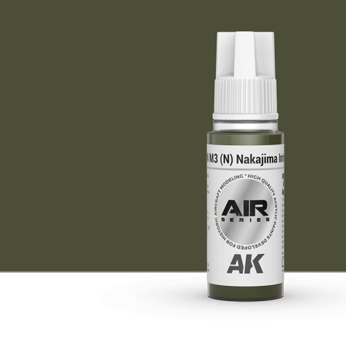 Go to product AK INTERACTIVE 11897 - Acrylic paint IJN M3 Nakajima Interior Green 17ml