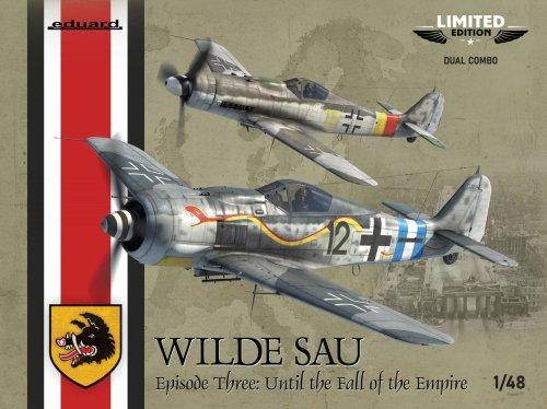 Go to product Pre-order - Eduard 11199 - 1:48 Wilde Sau Episode Three: Until the Fall of the Empire - Fw 190A-8 & Fw 190D-9 - Dual Combo Limited Edition