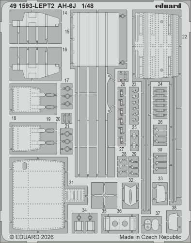Go to product Eduard 491593 - 1:48 AH-6J PE Parts