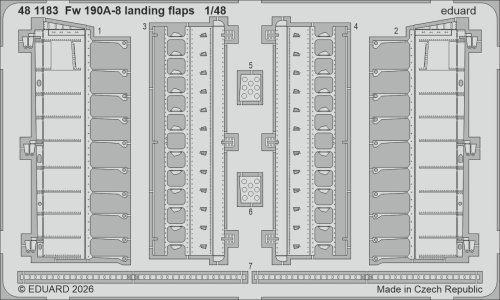 Go to product Eduard 481183 - 1:48 Fw 190A-8 landing flaps