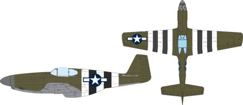 Go to product Eduard JX354 - 1:32 P-51B US national insignia & D-Day stripes masks