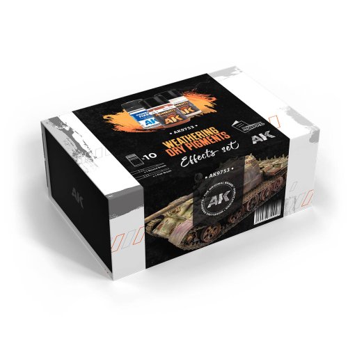 Go to product AK Interactive 9753 - Weathering Dry Pigments Set
